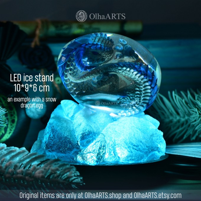 LED Ice Nest for a Dragon Egg