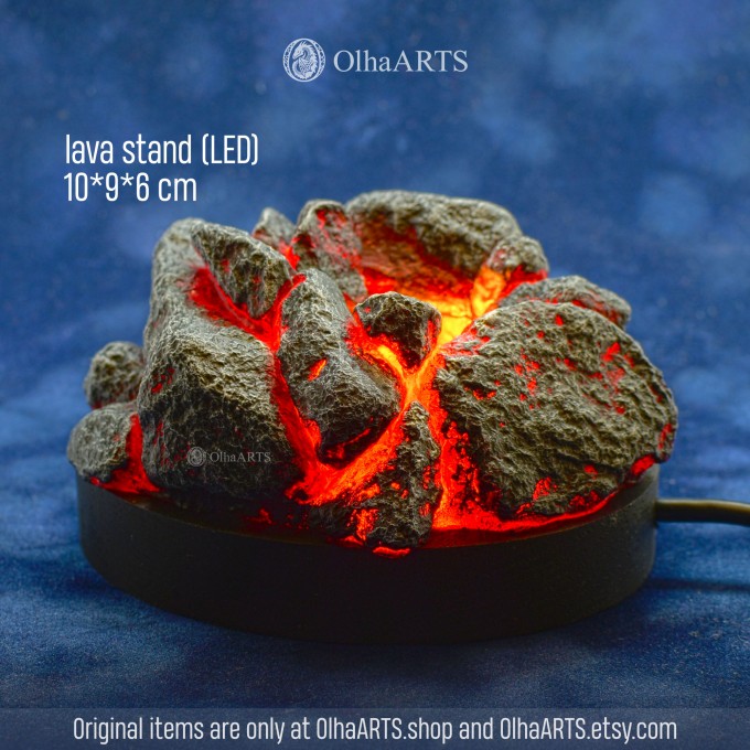 LED Lava Stand for a Dragon Egg