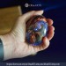 Blue-gold Water Dragon Egg. VIP Gift Set with a sea baby dragon in epoxy resin egg