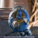 Blue-copper Water Dragon Egg. VIP Gift Set with a sea baby dragon in epoxy resin egg