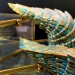 Gold and Patina Dragon Horns — Cosplay Headpiece