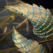 Gold and Patina Dragon Horns — Cosplay Headpiece