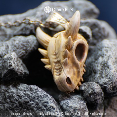 Dragon Skull Pendant