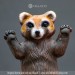 Realistic Figure of a Playing Red Panda, Standing on its Hind Legs