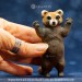 Realistic Figure of a Playing Red Panda, Standing on its Hind Legs