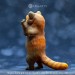 Realistic Figure of a Playing Red Panda, Standing on its Hind Legs