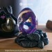 Purple-blue Water Dragon Egg. VIP Gift Set with a sea baby dragon in epoxy resin egg