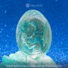 Ice Dragon Egg. VIP Gift Set with an ice baby dragon in epoxy resin egg