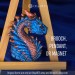 Blue Dragon Head, Fantasy Pendant, Magnet, Lapel Pin, or Brooch