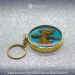 Fantasy Brass Keychain with Gold Flying Dragon
