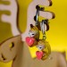 Banana Cat Earrings with Hearts