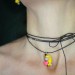 Choker Banana Cat with Heart, Pendant