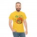 Unisex Cotton T-shirt with Halloween illustration