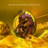 Chameleon Dragon Egg. VIP Gift Set with an iridescent baby dragon in epoxy resin egg