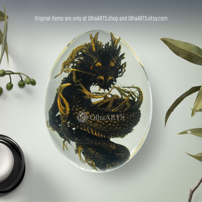 Black Chinese Dragon Egg