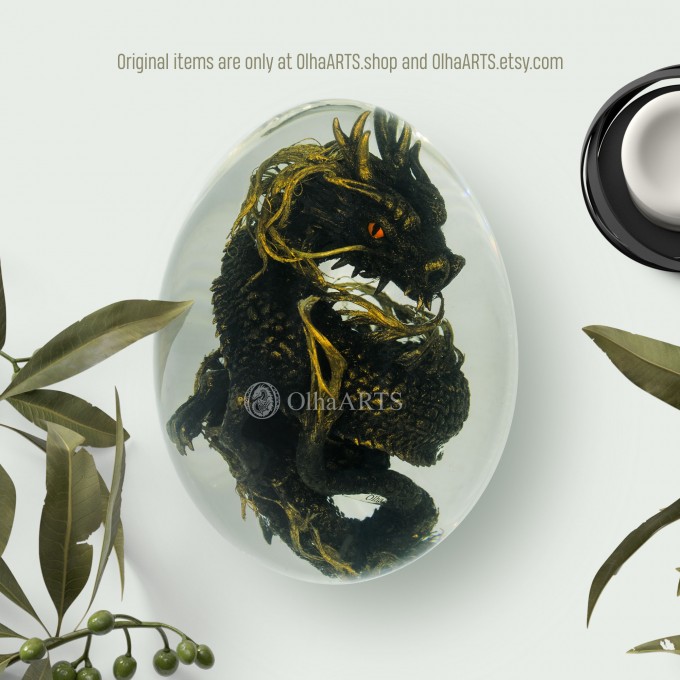 Black Chinese Dragon Egg