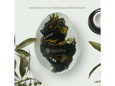 Black Chinese Dragon Egg