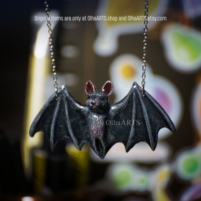 Flying Bat pendant