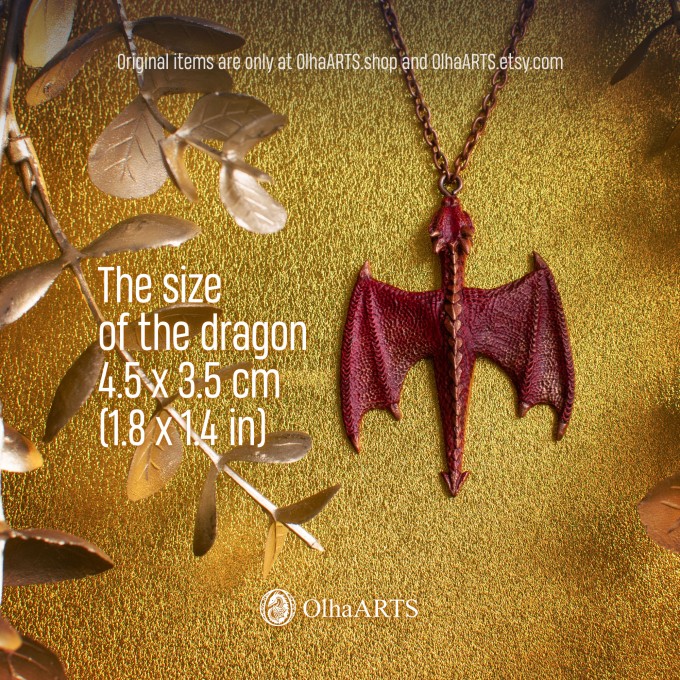 Pendant Red Dragon