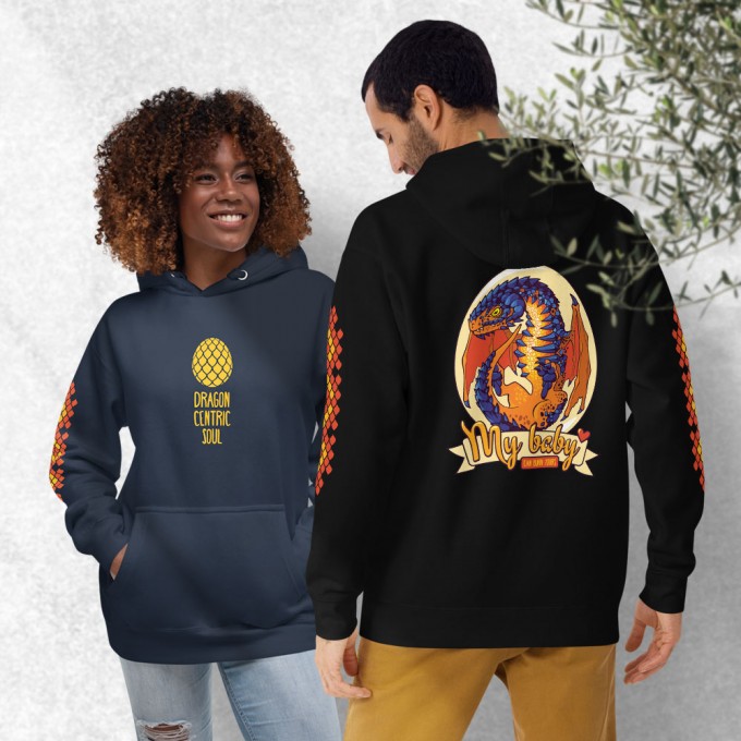 Unisex Hoodie with Lava Dragon Egg