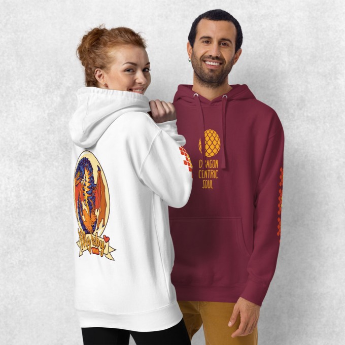 Unisex Hoodie with Lava Dragon Egg