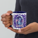 Personalized Dragon Mug with Snow Dragon Egg and text "My Baby Can Burn Yours", 11oz