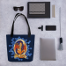 Tote bag with Lava Dragon Egg, 15"x15", in 3 colors