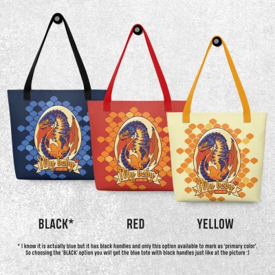 Tote bag with Lava Dragon Egg