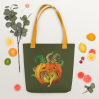 Tote bag Baby Dragon Sleeping in a Pumpkin, polyester