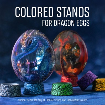 Small Egg Stand for Dragon Eggs or Easter Eggs. 6 colors, 3 sizes