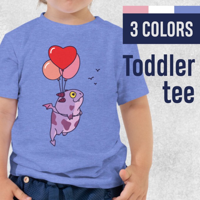 Dragon and Balloons - Toddler T-Shirt