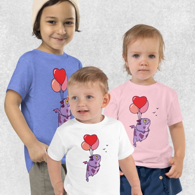Dragon and Balloons - Toddler T-Shirt
