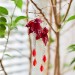 Long, Elegant Maple Leaf Earrings with Red Berries