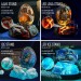 Blue-copper Water Dragon Egg. VIP Gift Set with a sea baby dragon in epoxy resin egg