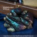 Blue-copper Spiral-horned Dragon Egg. VIP Gift Set with a spiral-horned baby dragon in epoxy resin egg