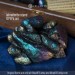 Labradorite Dragon Egg. VIP gift set with a baby dragon in epoxy resin egg