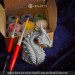 Customizable DIY Kit-1 with a Paintable Dragon + 8 colors and 2 brushes