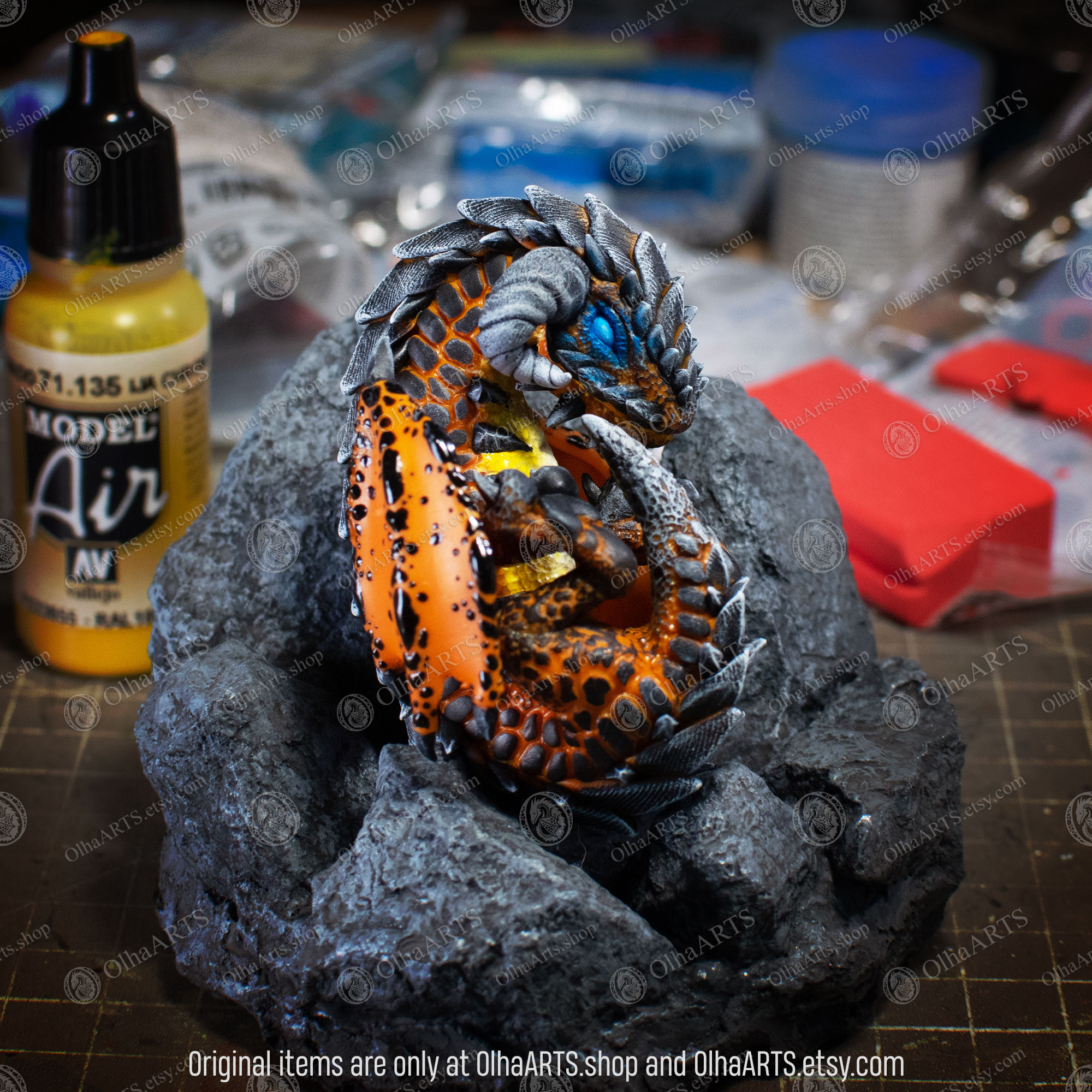 Lava Dragon in process